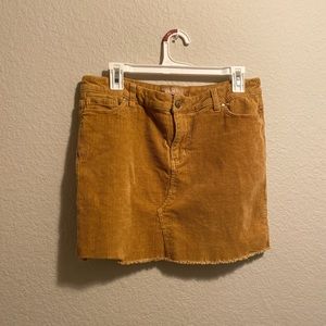 Tan/Yellow Corduroy skirt